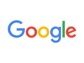 Google logo on white background.
