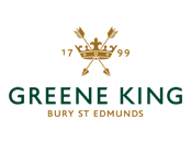 Greene King logo on white background.