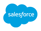 Blue Salesforce logo on white background.