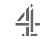 Grey Channel 4 logo on white background