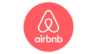 Airbnb logo on a white background