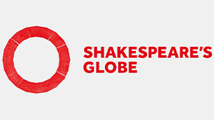 Shakespeare's Globe logo on a light grey background